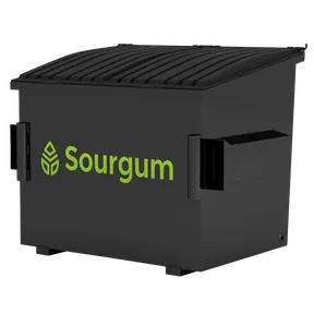 3yard FL Dumpster black