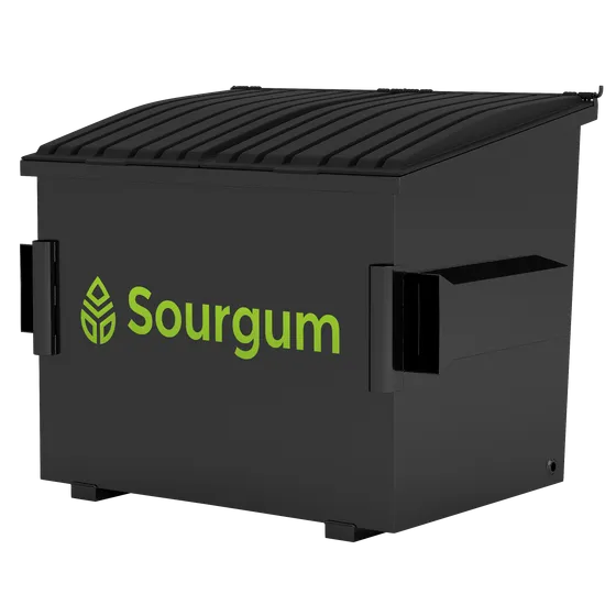 3yard FL Dumpster black