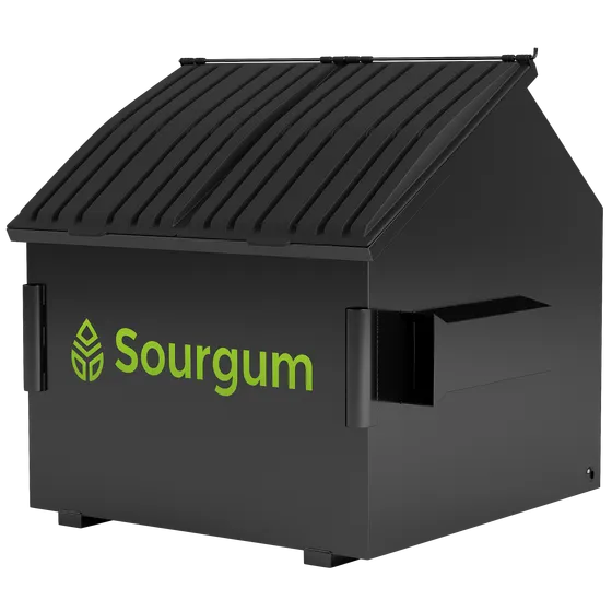 6yard FL Dumpster black