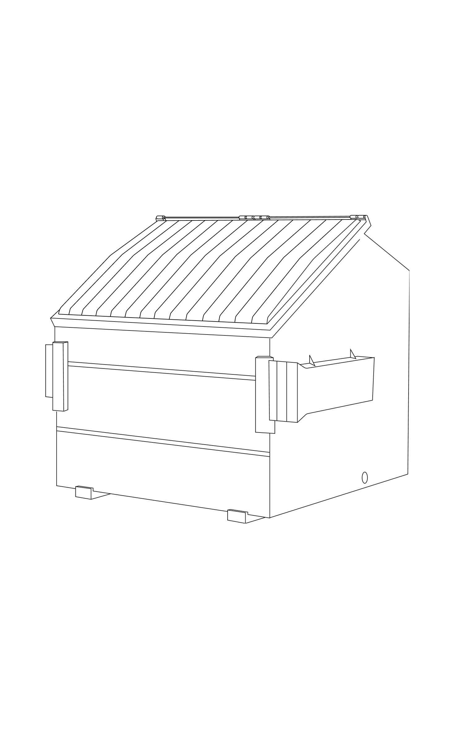 8 yard dumpster