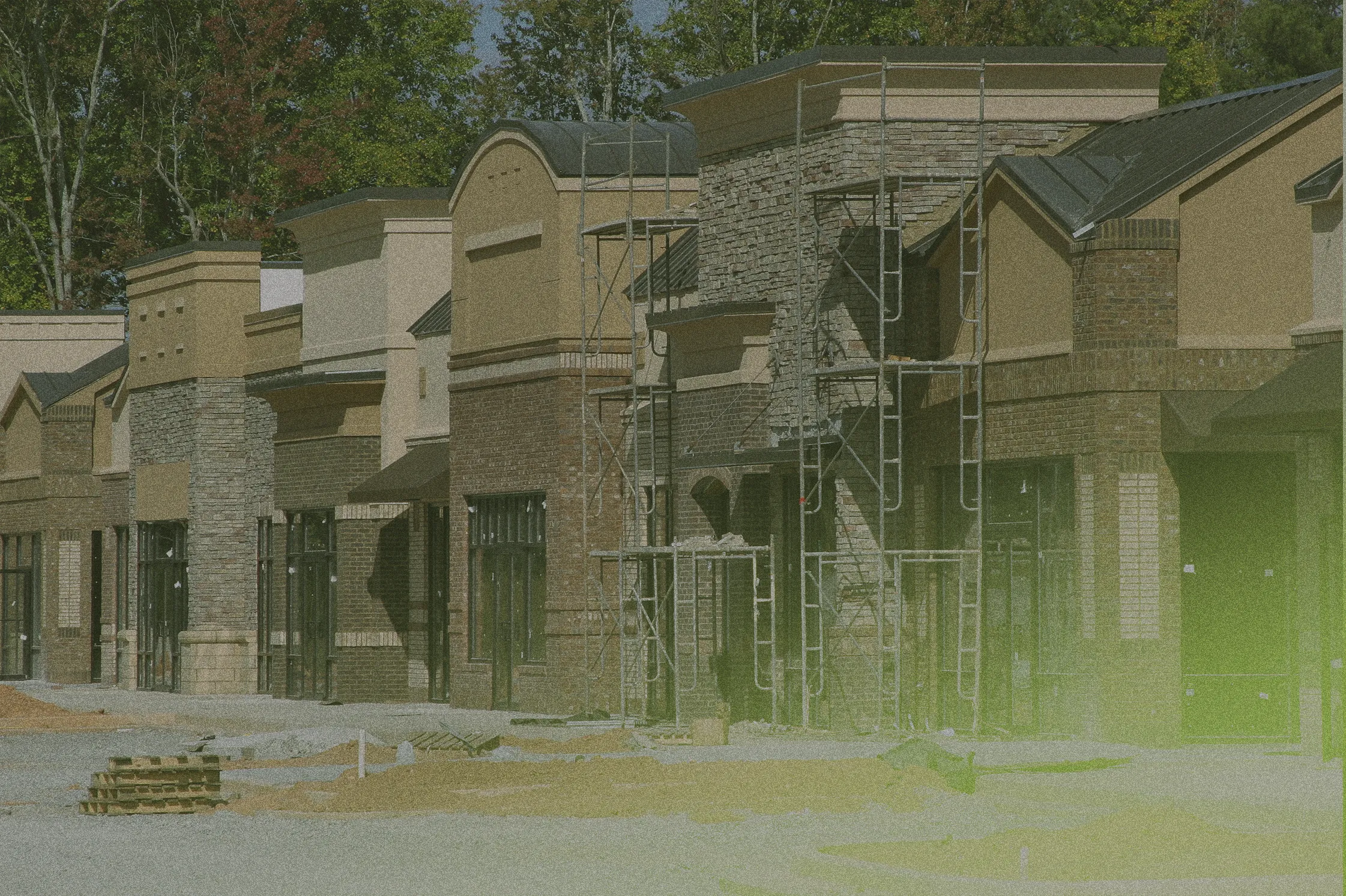 construction site for retail storefront