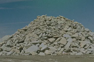 pile of broken up concrete