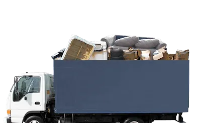 Image of a truck full of junk 