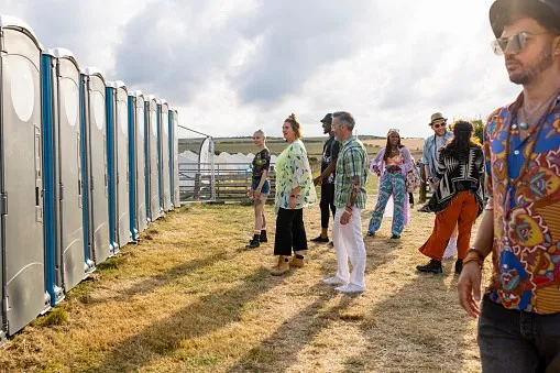 porta potty at festival