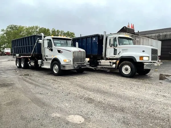 trucks side by side